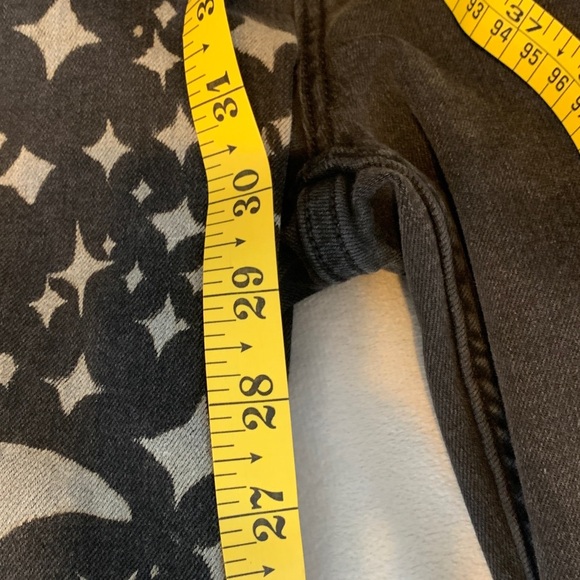 Lee Dark Gray black Boot Cut regular fit Jeans midrise stars and moons size 6 - Picture 6 of 10